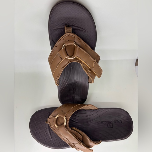 Brown PowerStep Sandals - Picture 1 of 5